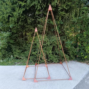 Nubian Geometry Copper Energy Pyramid Reflects energy Ascension chakra activation Healthy Pyramid spiritual work insight lucid dreams sleep
