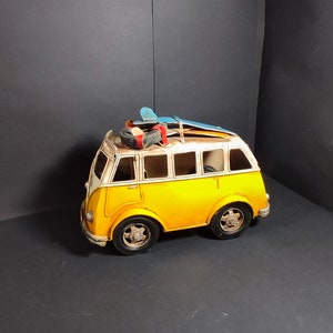 Surf Bus Van California  Old Metal Model Toy Vintage Car Toy Auto Gift Old School Idea  Decorative Old Timer Jayland  Figurine Deco