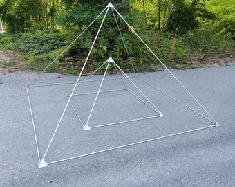 Colossus Aluminum Sacred Giza Geometry Energy Pyramid for Meditation, Grounding, Harmonizing, Stabilizing, Sleeping, Healing, Water charging