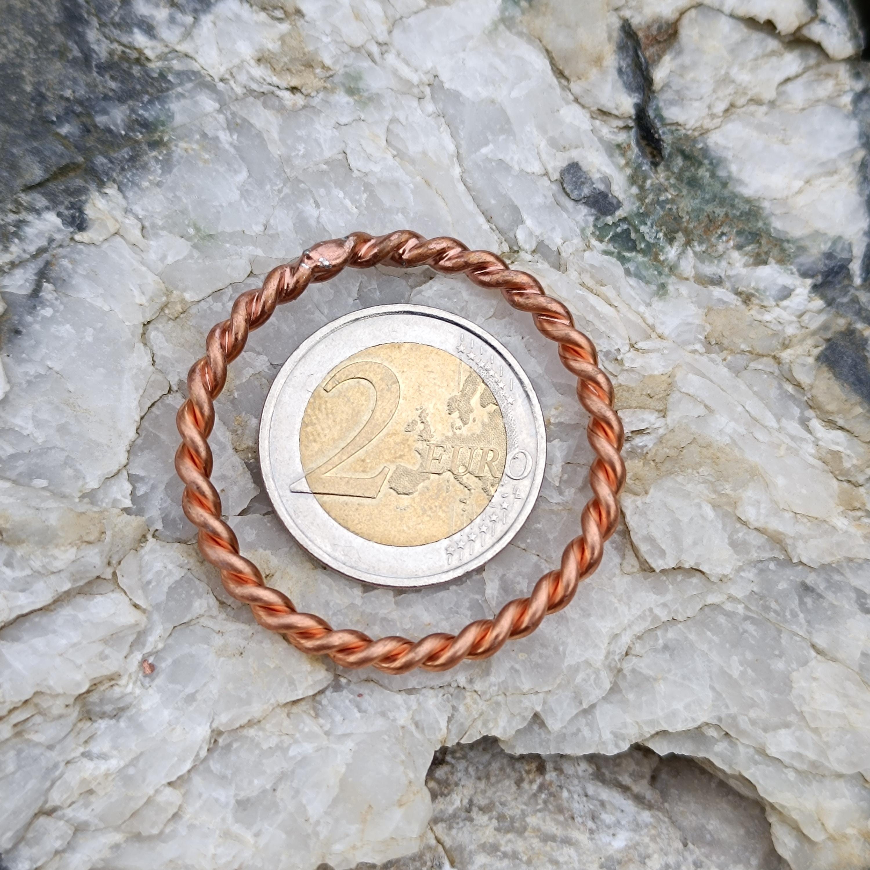 Anillos Tensores De Cobre, Anillo Trenzado De Cobre Macizo Para Hombres Y Mujeres, Regalo De Bienestar Espiritual Para Aniversario/cumpleaños, Anillo Bohemio Unisex Para Uso Diario (3 PCS-B,6