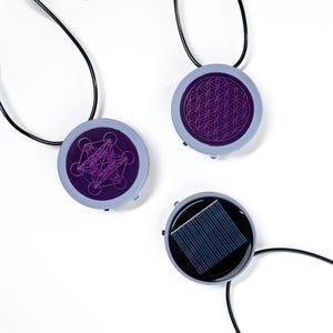 Solar Amulet Shuman Solfleggio Freq Generator Sacred Geometry Symbols Flower of Life Metatron Cube Lakhovsky MWO Mobius coil Photon theraphy