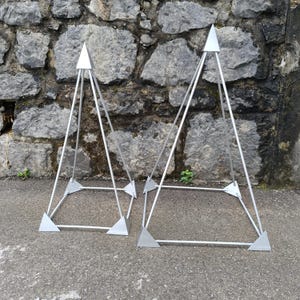 Medium Nubian Geometry Energy Pyramid Aluminum Pyramid Sacred Cubit energy Healthy Pyramid