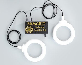 PEMF DUO QuantumBalance Kit, Balance Booster X Duo Frequency Generator Amplifier  2 PEMF Coils different sizes colors  device