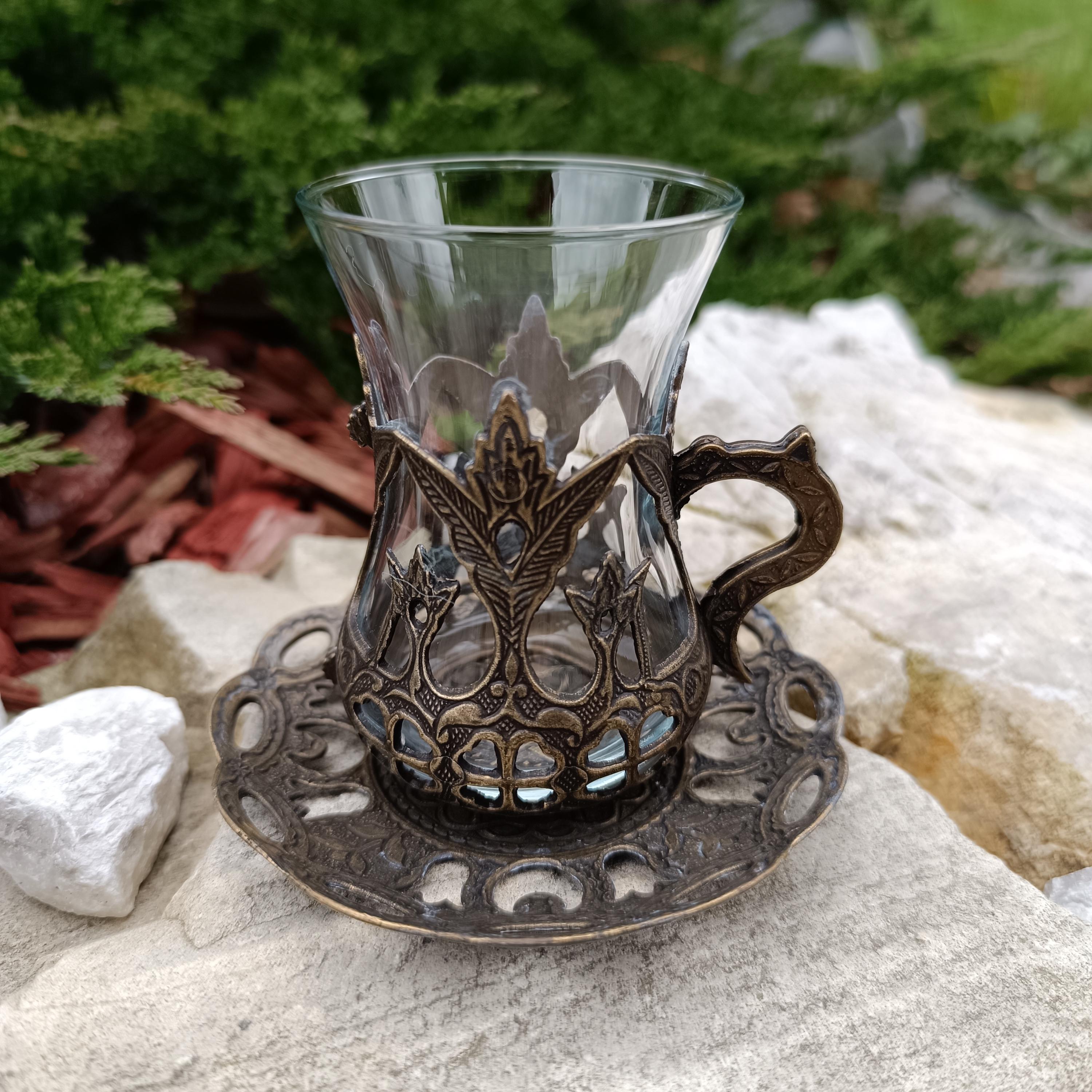 Turkish glass tea set