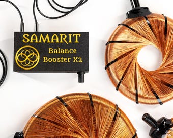 Open Coil DUO QuantumBalance Kit, Balance Booster X DUO Frequency Generator Amplifier  2  Vortex Coils different sizes colors PEMF device