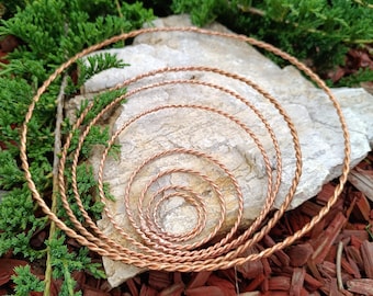 Empowerment Cubit 188 Mhz Tensor Rings  New Sacred Measure Energy Ring Energy Copper Twisted vire Tensor Energy Pyramid