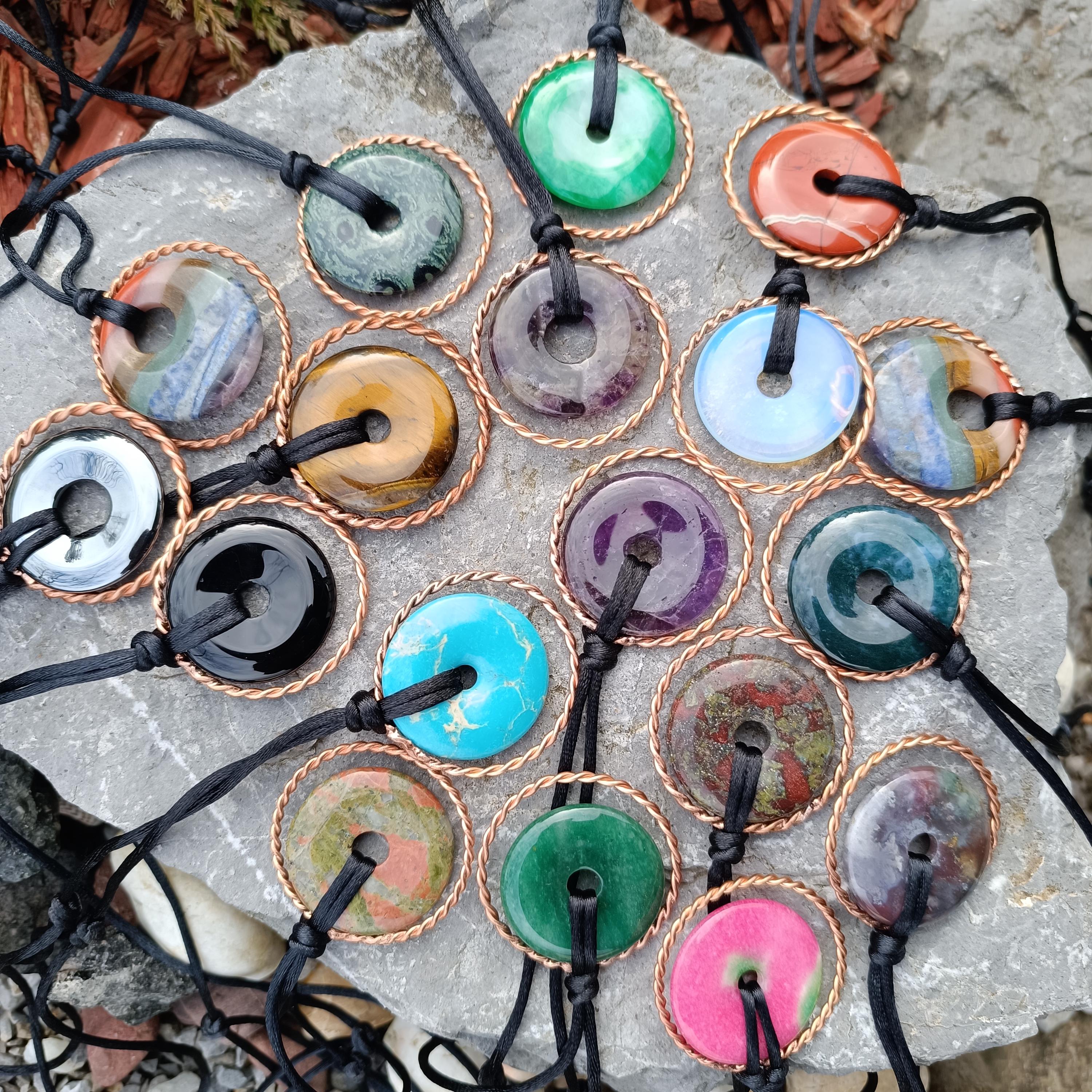 Stone Matrix 177 Mhz Pendant Copper Tensor Ring 1/4 Lost Cubit
