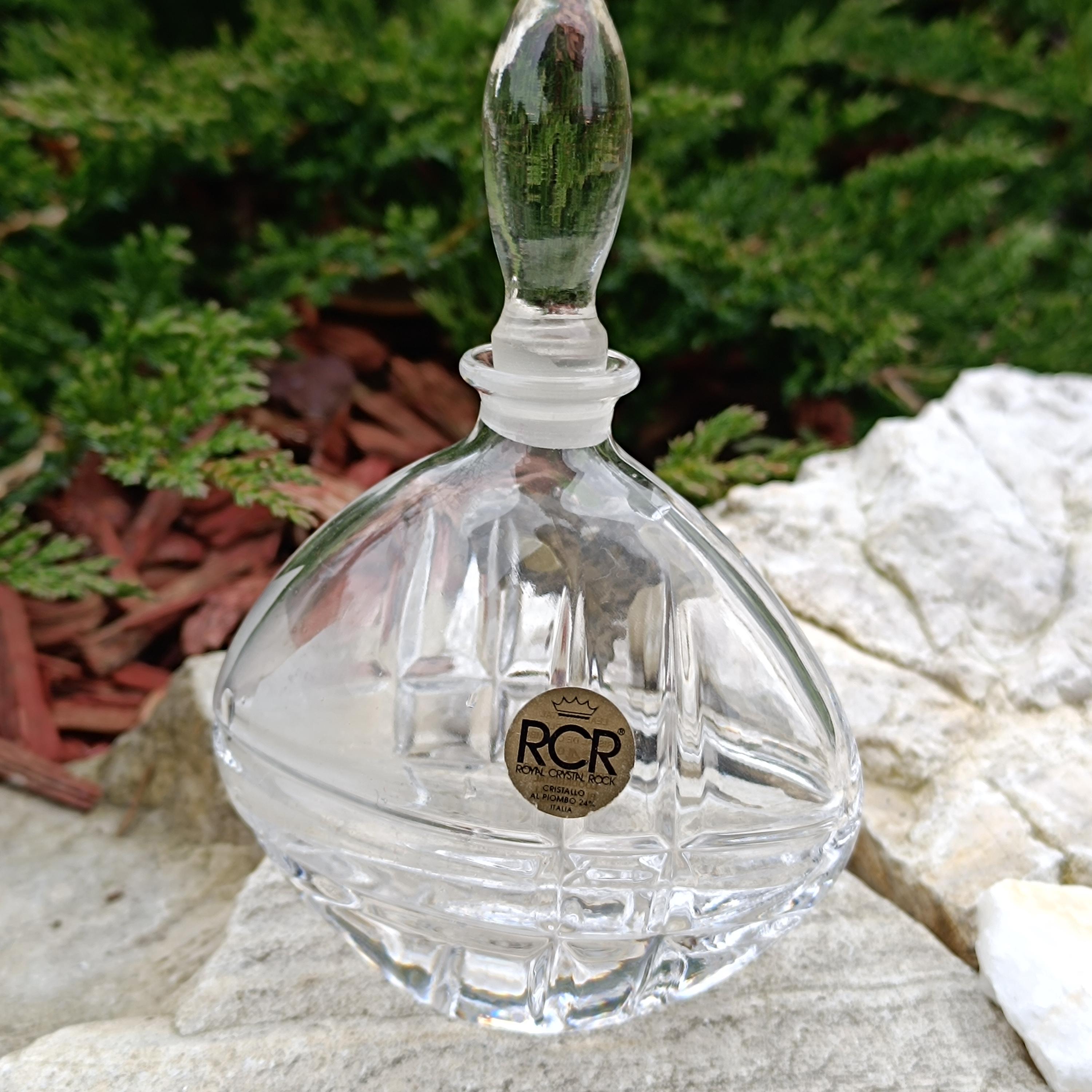 RCR【  Crystal Rock】社製 香水瓶　ヴィンテージ品 Vintage Italian Crystal Perfume Bottle - Vintage Royal Crystal