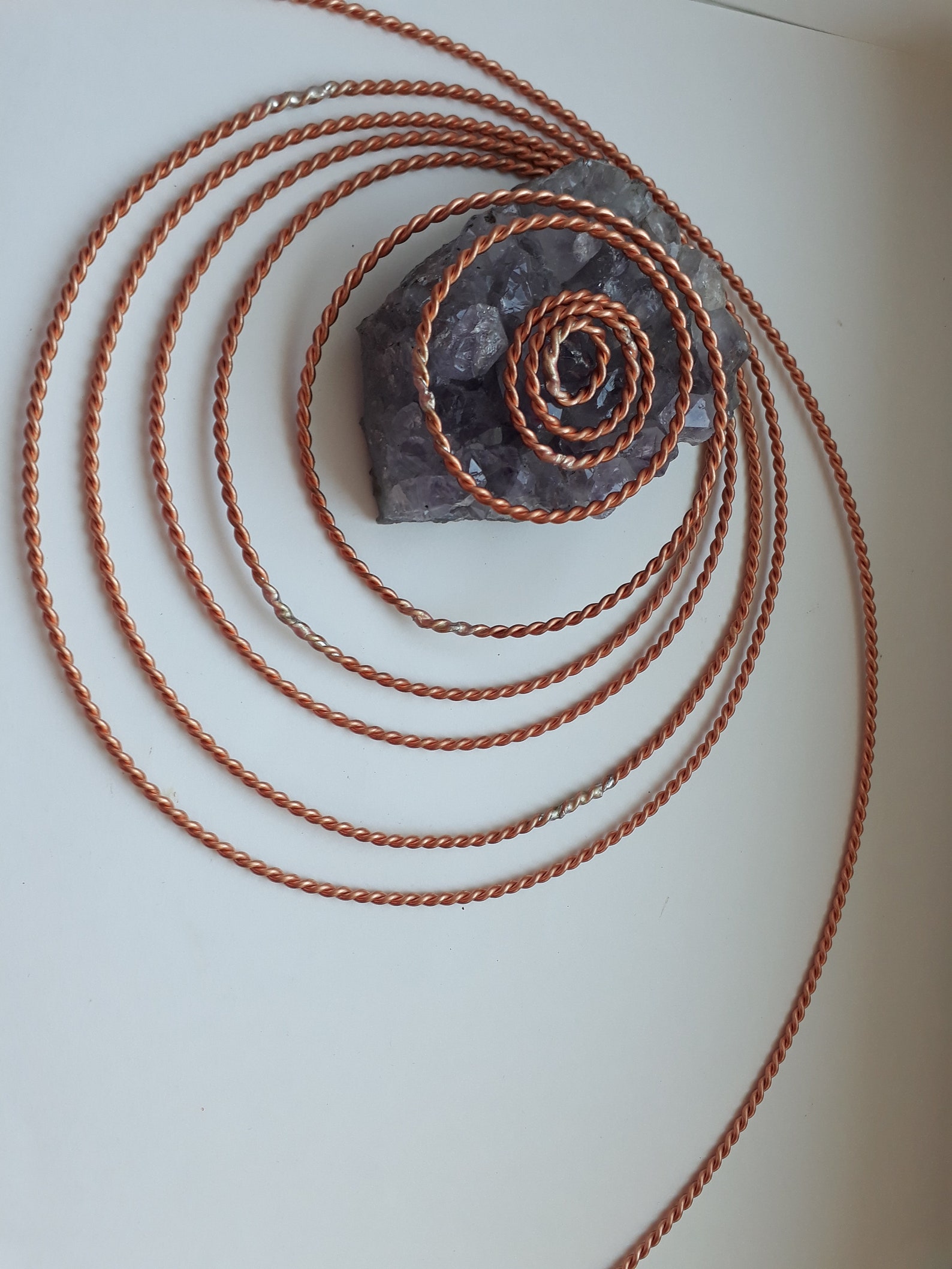 Copper Tensor Ring Straight Line Cubit 333 Mhz Energy Balance Etsy