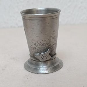 Vintage Old Germany pewter cup from 1950 Rein Zinn, German Pewter Shot glass, Vintage Tumbler pewter Collectable pewter cup Ancient heritage