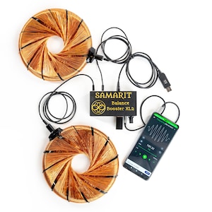 OPEN Coil DUO UltraBalance Kit, Balance Booster XL duo Frequency Generator Amplifier + two Open Vortex coils sizes styles colors