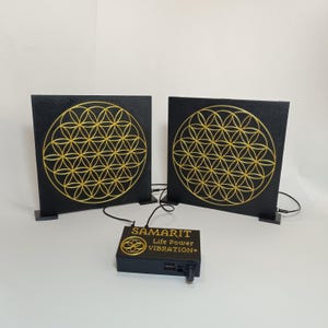 Life Power Vibration system with different passive Sacred Symbols antennas & PEMF coils / amplifier kit for PEMF vibration healing device