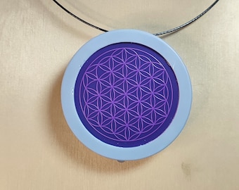 Solar Power Pendant Shuman Solfleggio Generator Sacred Geometry Symbols Flower of Life Metatron Cube Lakhovsky MWO Mobius coil Photon therap