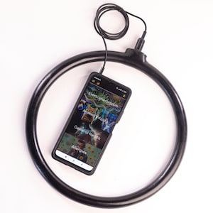 VitalitySync PEMF Coil 11 inch Electromagnetic coil generator transmitter of pulsed electromagnetic field device PEMF coil 28cm white black