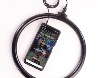VitalitySync PEMF Coil 11 inch Electromagnetic coil generator transmitter of pulsed electromagnetic field device PEMF coil 28cm white black
