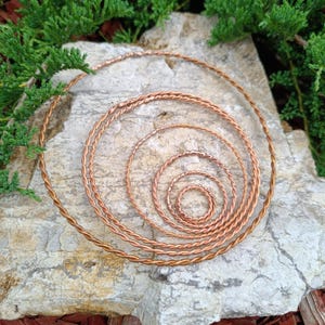 Royal Sacred Cubit 144 MHZ Rings Copper Tensor Ring Energy  Balance EMF Protection Chakra cleansing Tensor Rings Positive Energy diff sizes
