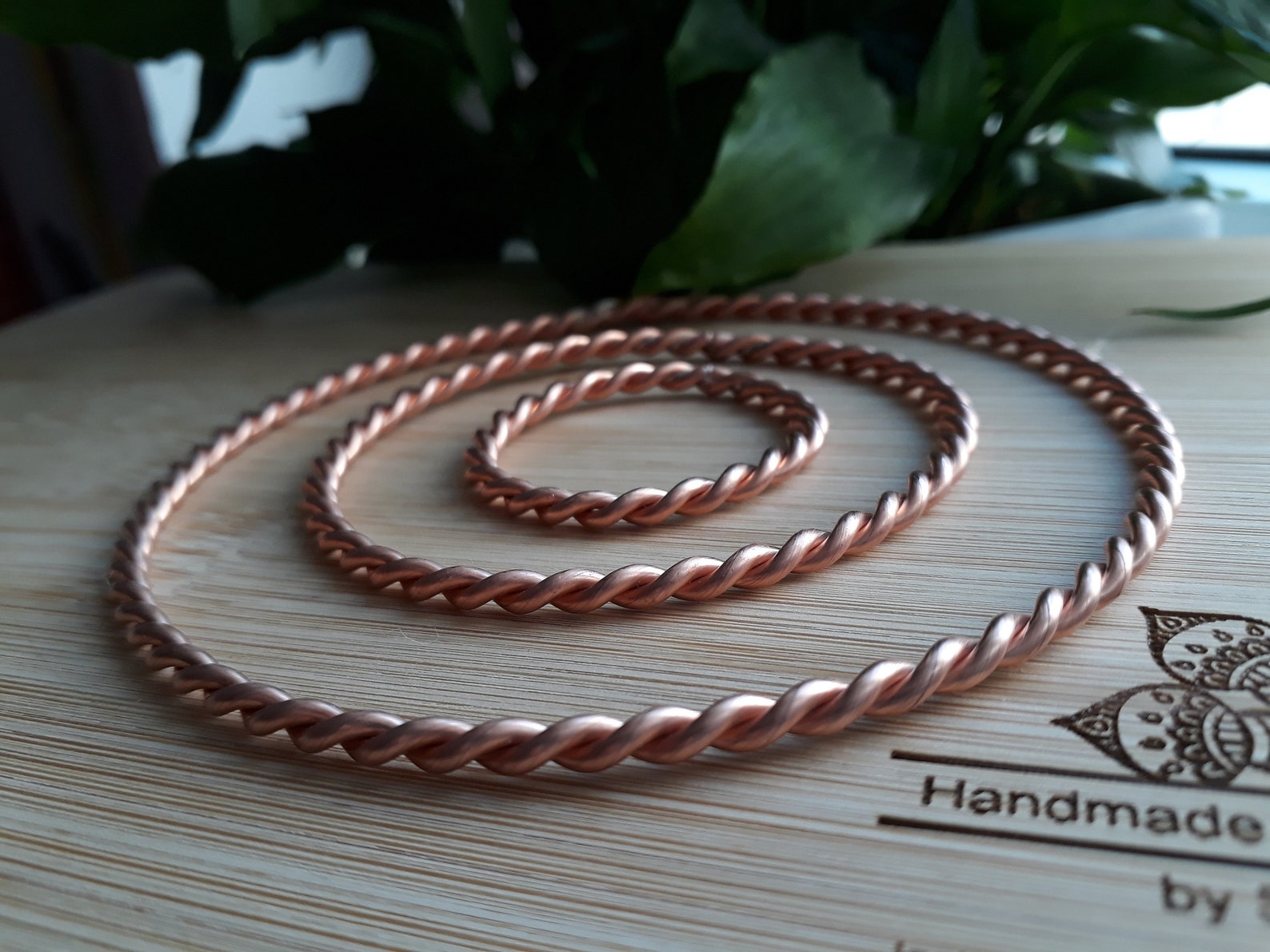 Trio 188 Mhz Empowerment Cubit Copper Tensor Rings Set of Rings 1/9, 1/ ...