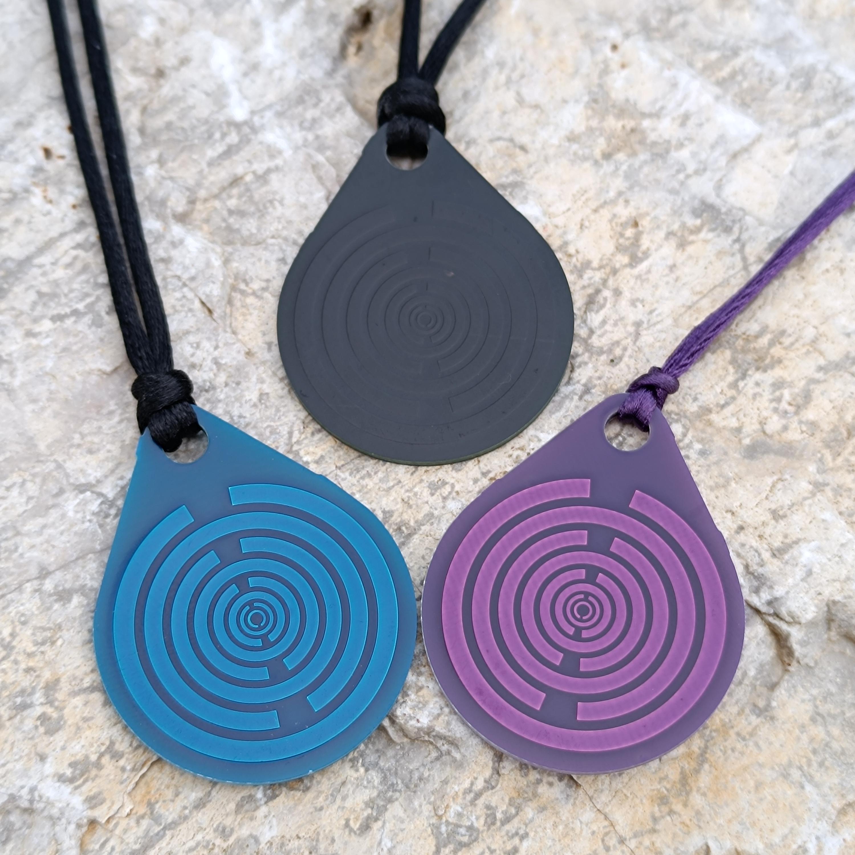Necklace Multi-Wave Lakhovsky Oscillator (MWO) Lakhovsky Antenna polarizing disk 40x32 Amulet Necklace Adjustable Size More Colors Pendant