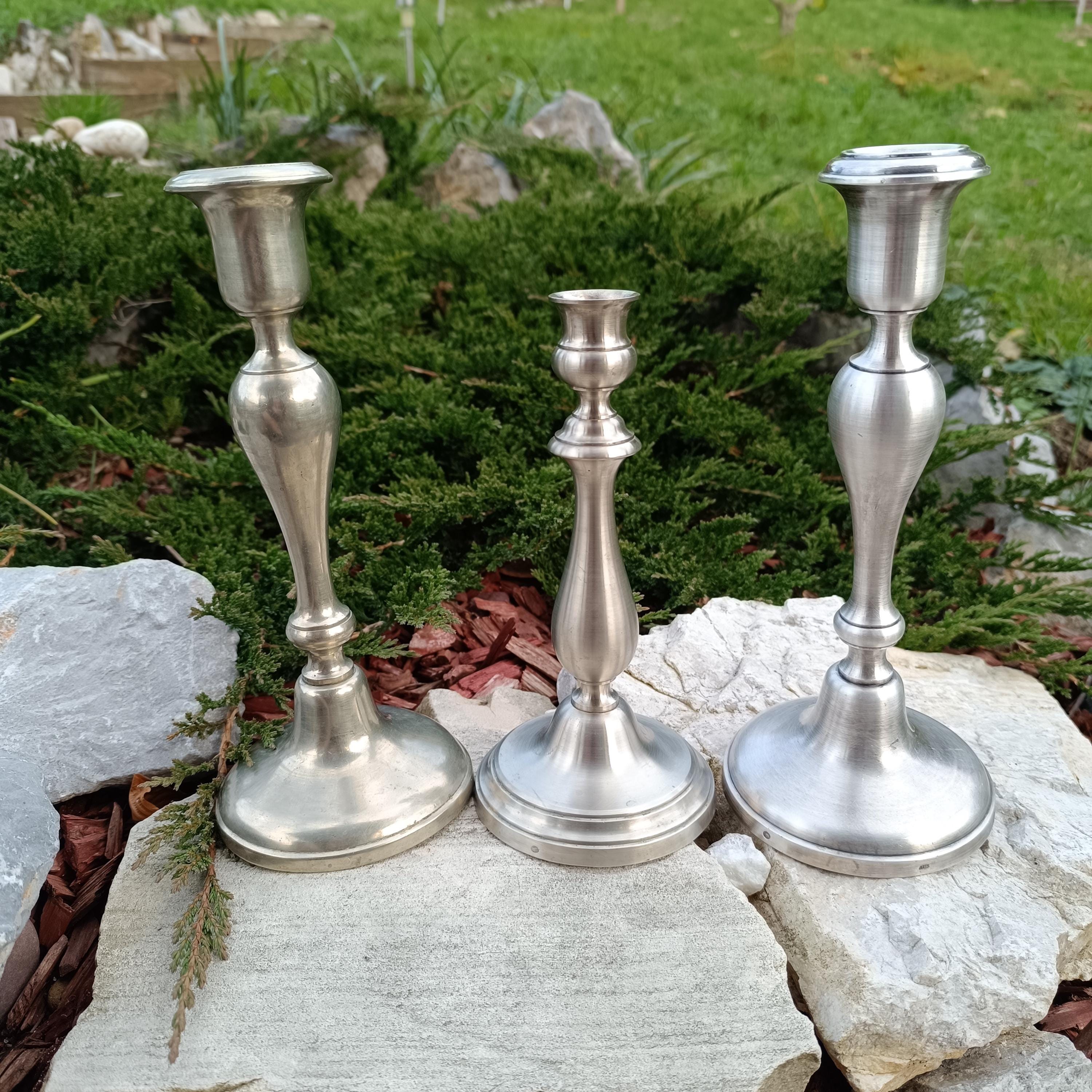 Vintage Collection of Silver Plated BERNDORF ALPACCA Candleholders