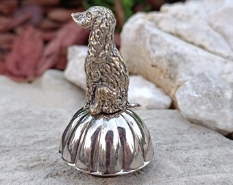Vintage Silver Metal  Dog Themed Wine Stopper pre Used Collectable Spaniel Wine Stopper Ancient Heritage good condition Ancient heritage
