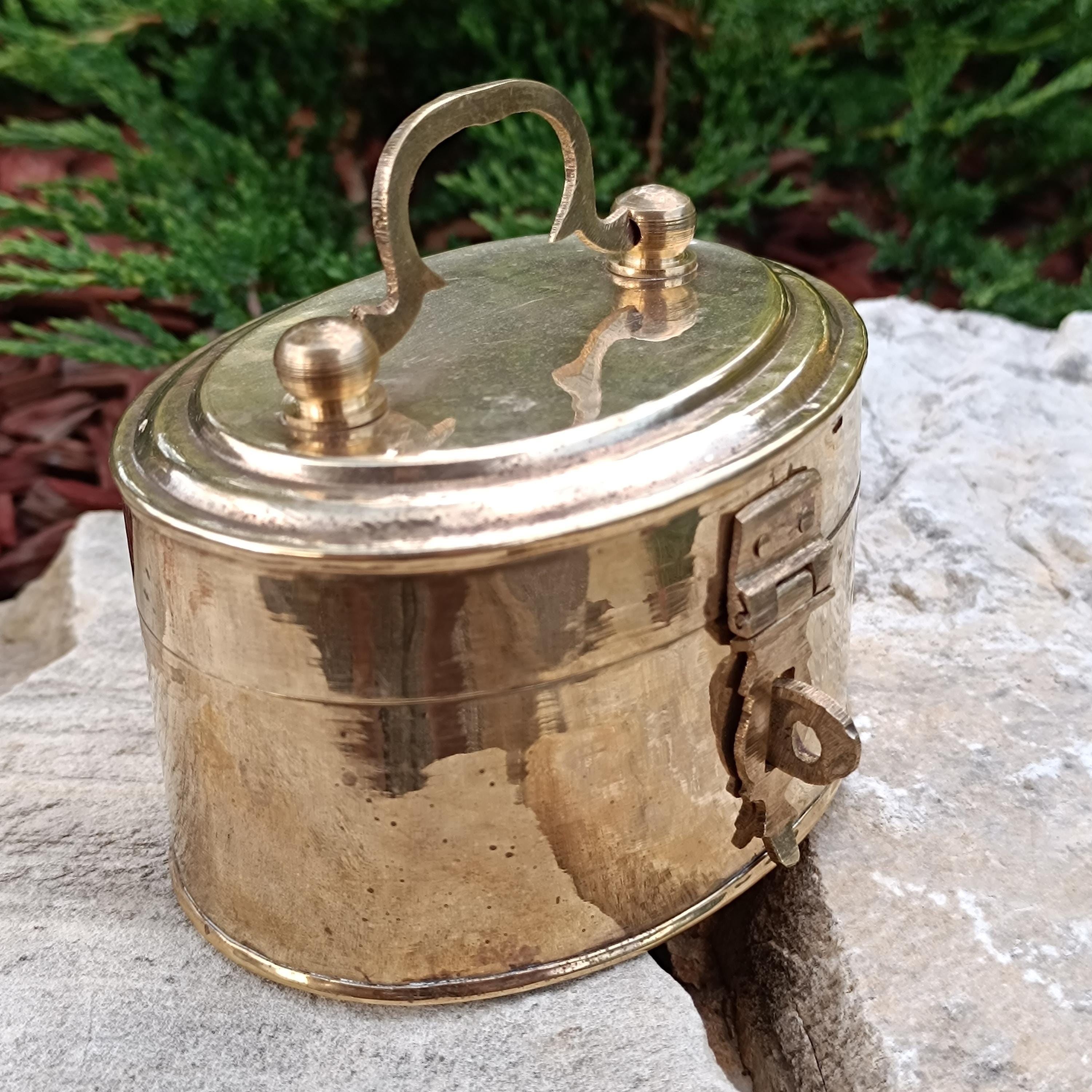 1920年代～1950年代 真鍮製アンティークランチボックス（弁当箱)2個セット