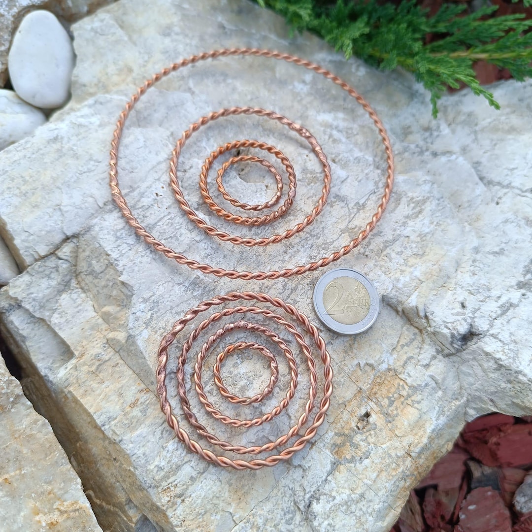 Complete Alignment Quartet 177/144/188/333mhz Copper Tensor Rings ...