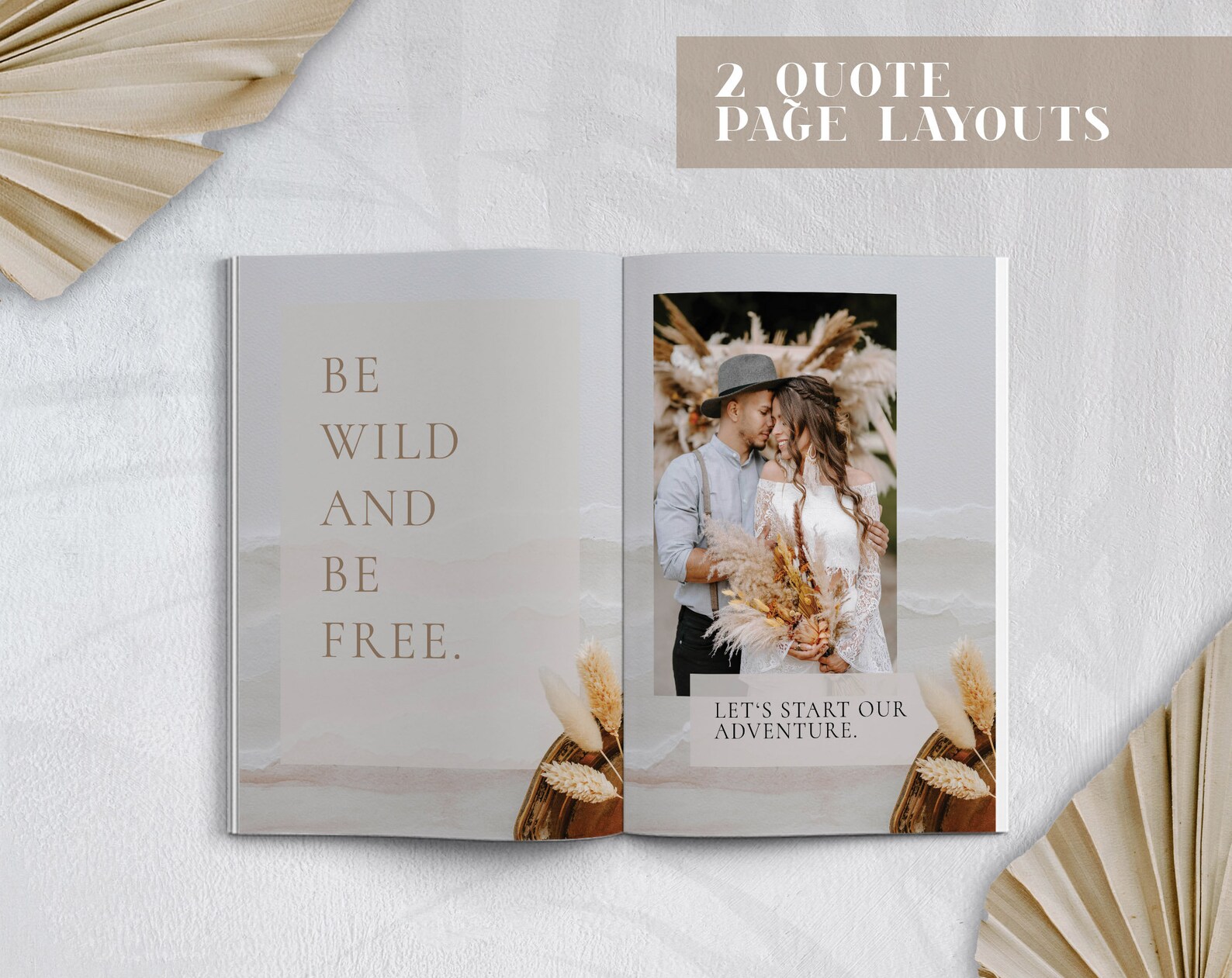 Wedding Guide Template, PSD Photographer Marketing Magazine