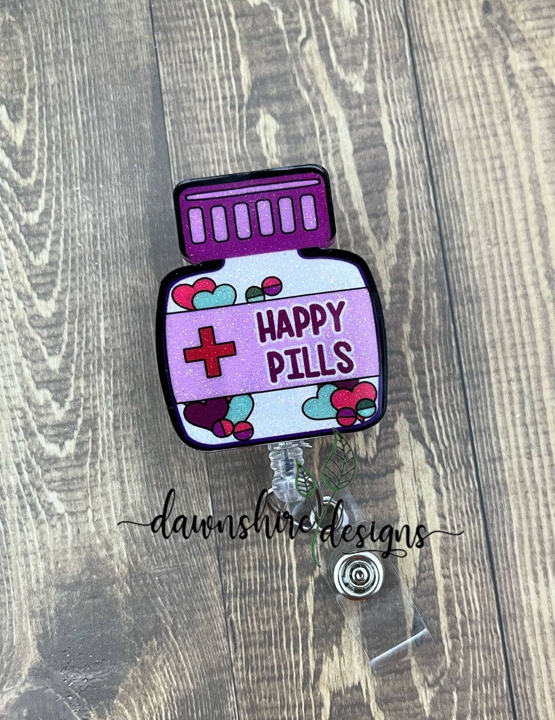 Happy Pills Badge Reel. Pharmacy Badge Reel. Nurse Badge Etsy