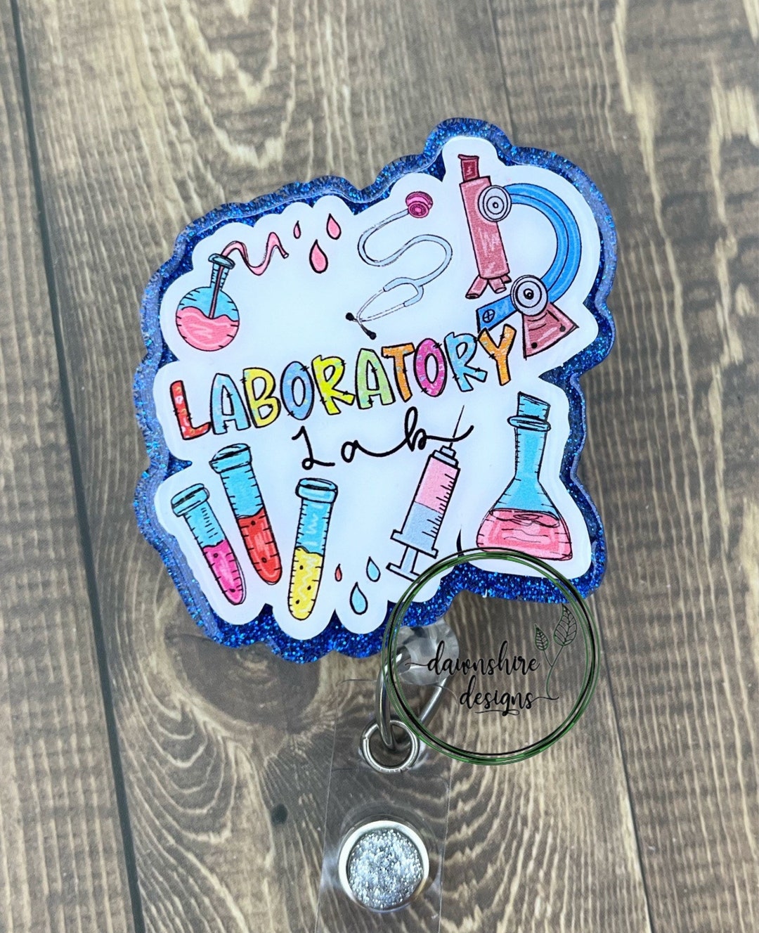 Lab Badge Reel Laboratory Badge Reel Lab Tech Badge. Medical Etsy
