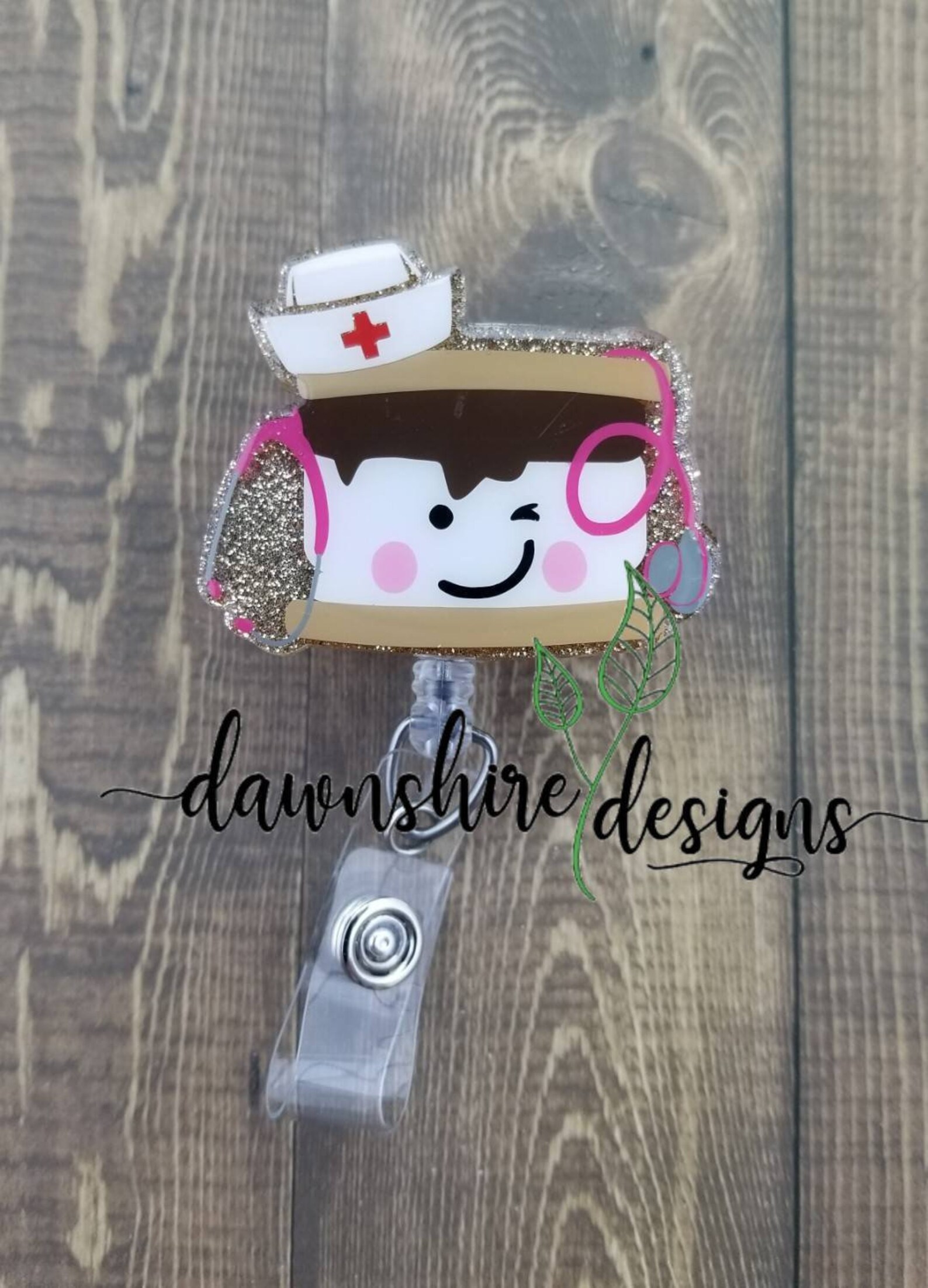 Nurse smore badge reel. Funny nurse badges. Etsy