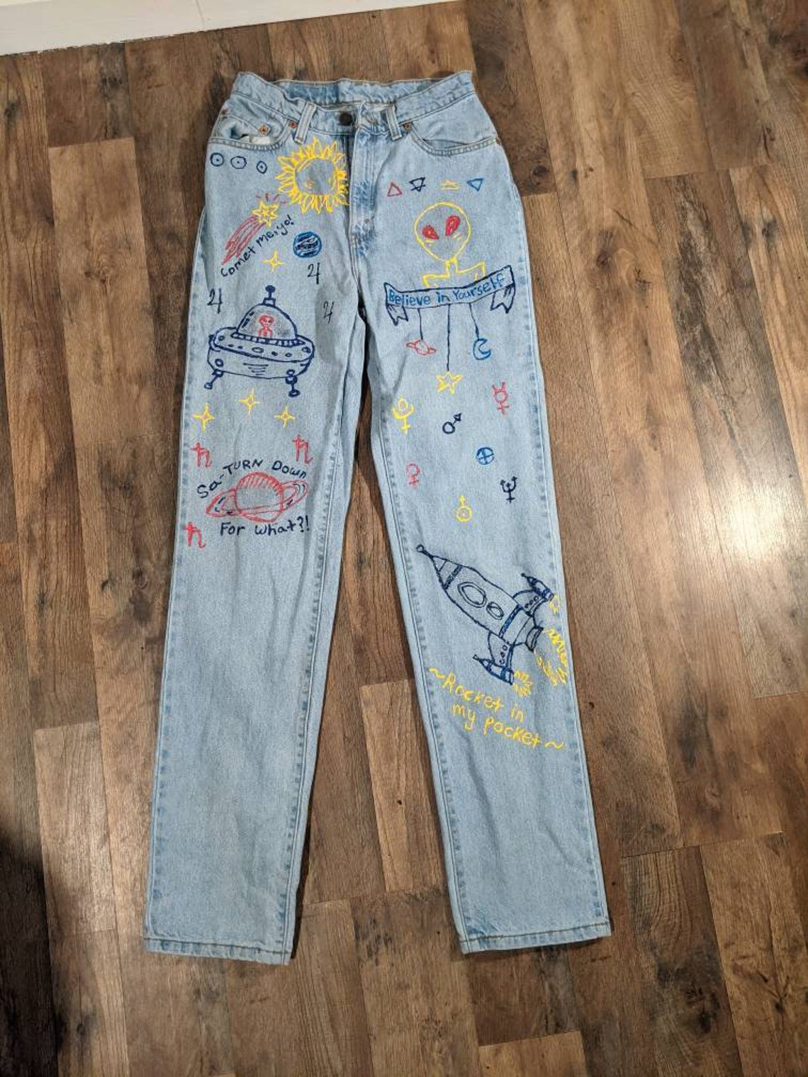 Vintage Levi Strauss Space Jeans - Etsy