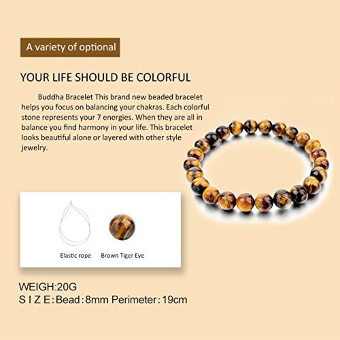 Original Tiger's Eye Healing bracelet Etsy