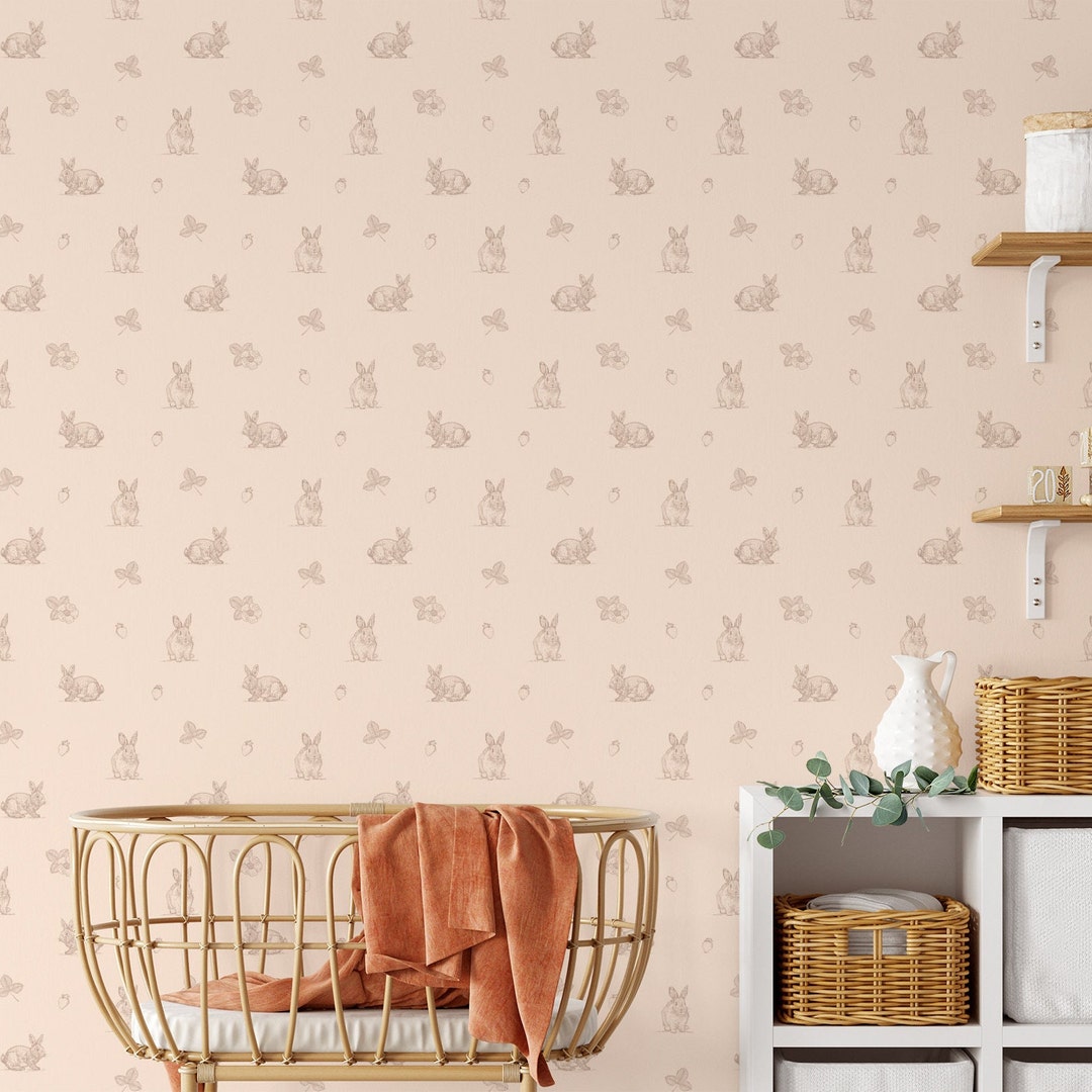 Papier Peint Autocollant 3D – Ciel Et Lapin – R1440 – Amovible – Luna
