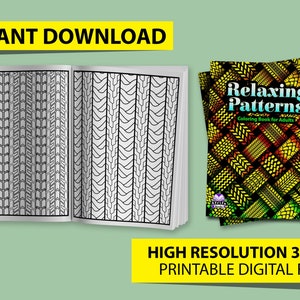 Relaxing Patterns Coloring Book For Adults With Seamless Tire Treads Patterns for Stress Relief (tire tracks) DIGITAL FILES PDF