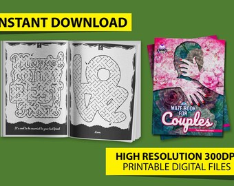 Maze Book for Couples: Romantic Date Night Games (Digital Download)