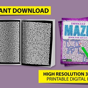 Difficult Maze Book for Adults Challenging Brain Teasing Labyrinth Puzzles for Smart People logic and brain teaser games