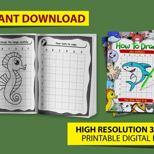How To Draw Sea Animals for Kids Ages 4-8 Fun and Easy Step-by-Step Drawing Activity Book for Kids. Learn to Draw Cute Ocean Creatures PDF