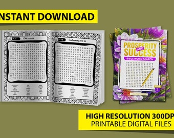 Prosperity Bible Word Search: Large Print Scripture Puzzles (Digital Download)