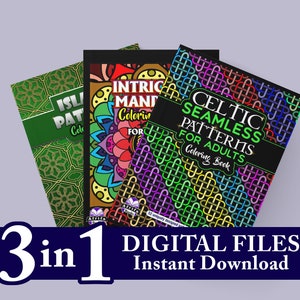 Mandala Coloring Book: Islamic & Celtic Patterns (PDF Printable)