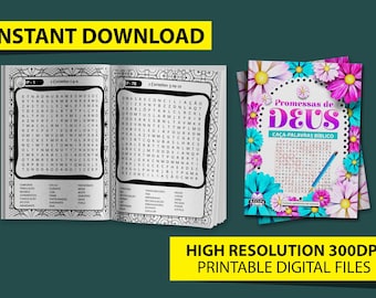 Biblical Word Search Puzzle Book: Promises of God (Large Print)