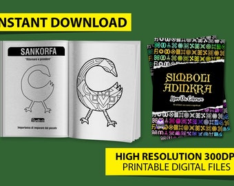 Adinkra Symbols Coloring Book: African Designs in Italian (PDF)