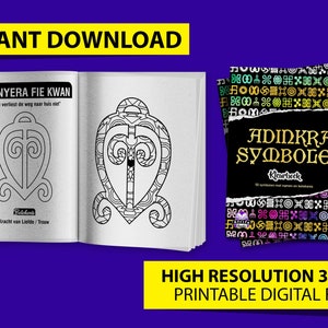 Adinkra symbols coloring pages with names and meanings in Dutch pdf, african traditional symbols, ghanaian motifs, symbolen, Kleurboek