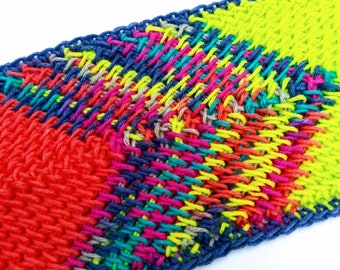 Tunisian crochet ripple afghan scarf or blanket pattern  Tunisian full stitch one row repeat