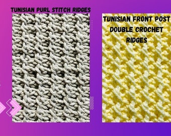 Tunisian Crochet 2 Patterns For One Price