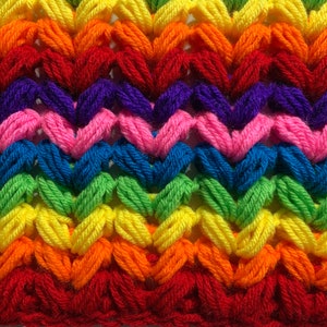 Tunisian Crochet Puff Stitch Pattern