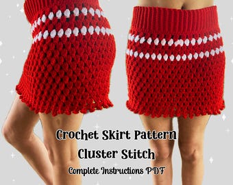 Crochet Mini Skirt Pattern PDF | Crochet Tutorial