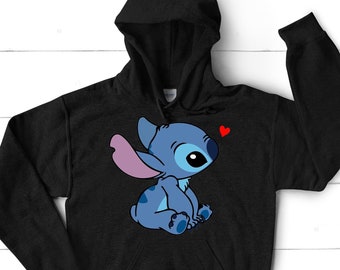 Heart Disney Lilo and Stitch Ohana Hoodie 2275