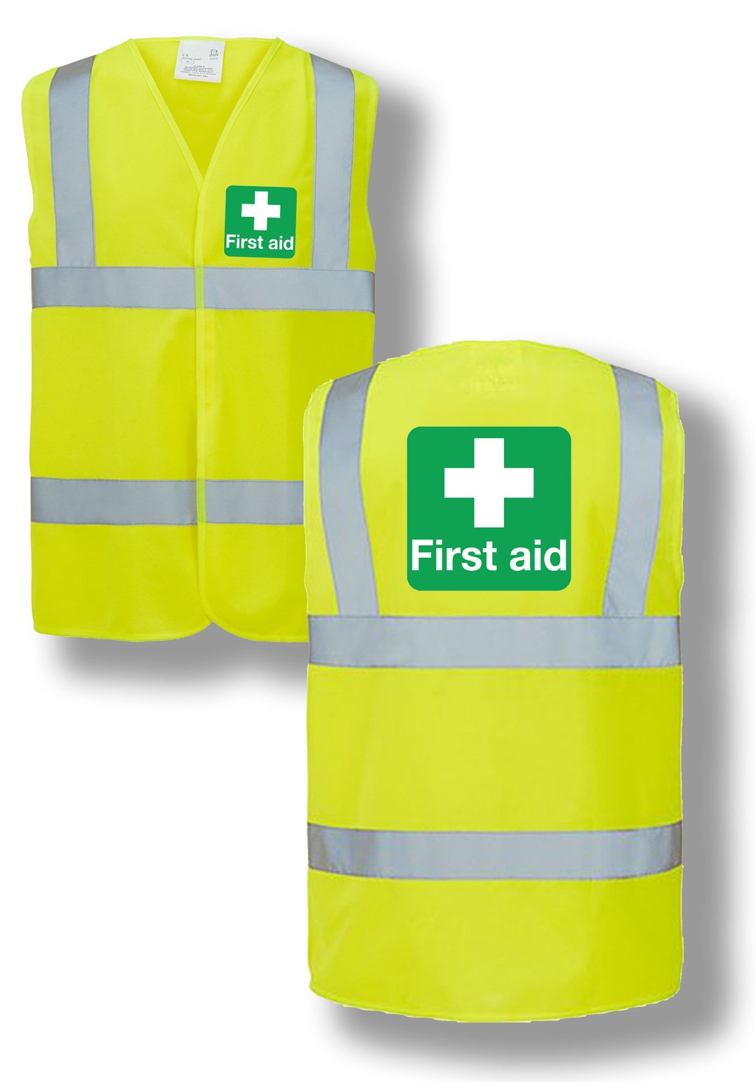 First Aid Logo Health Hi Vis Vest Company Logo Printed Horse Riding