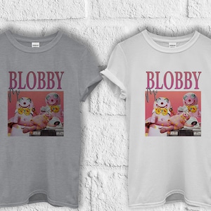 Mr Blobby - Unisex Embroidered T-shirt – Freebird Apparel
