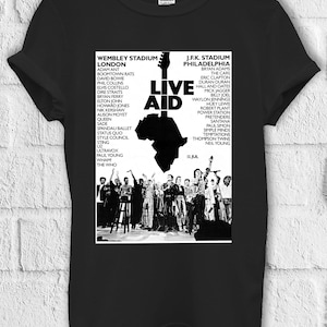 Live Aid Concert Tin Wall Sign Metal T Shirt Hoodie Sweatshirt Baseball Pullover Men Women Unisex Baggy Boyfriend Shirt 2868